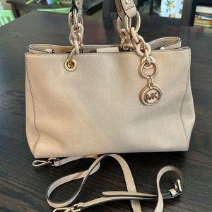 Michael Kors Cynthia Leather Satchel